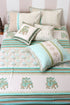 60s Cotton Duvet Cover In Block Print (Only Duvet Cover)